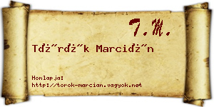Török Marcián névjegykártya